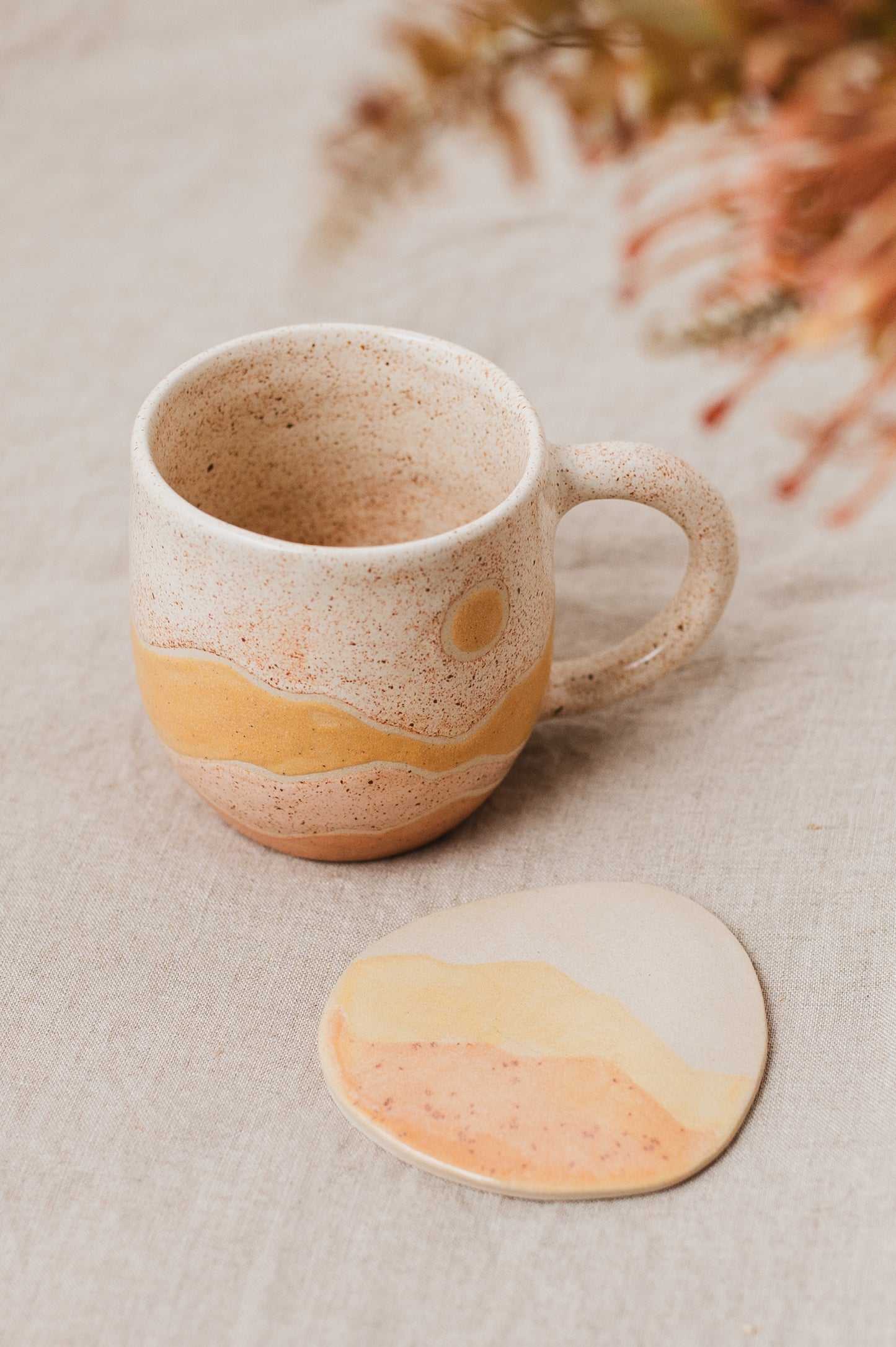 Landscape Mug Pink & Yellow