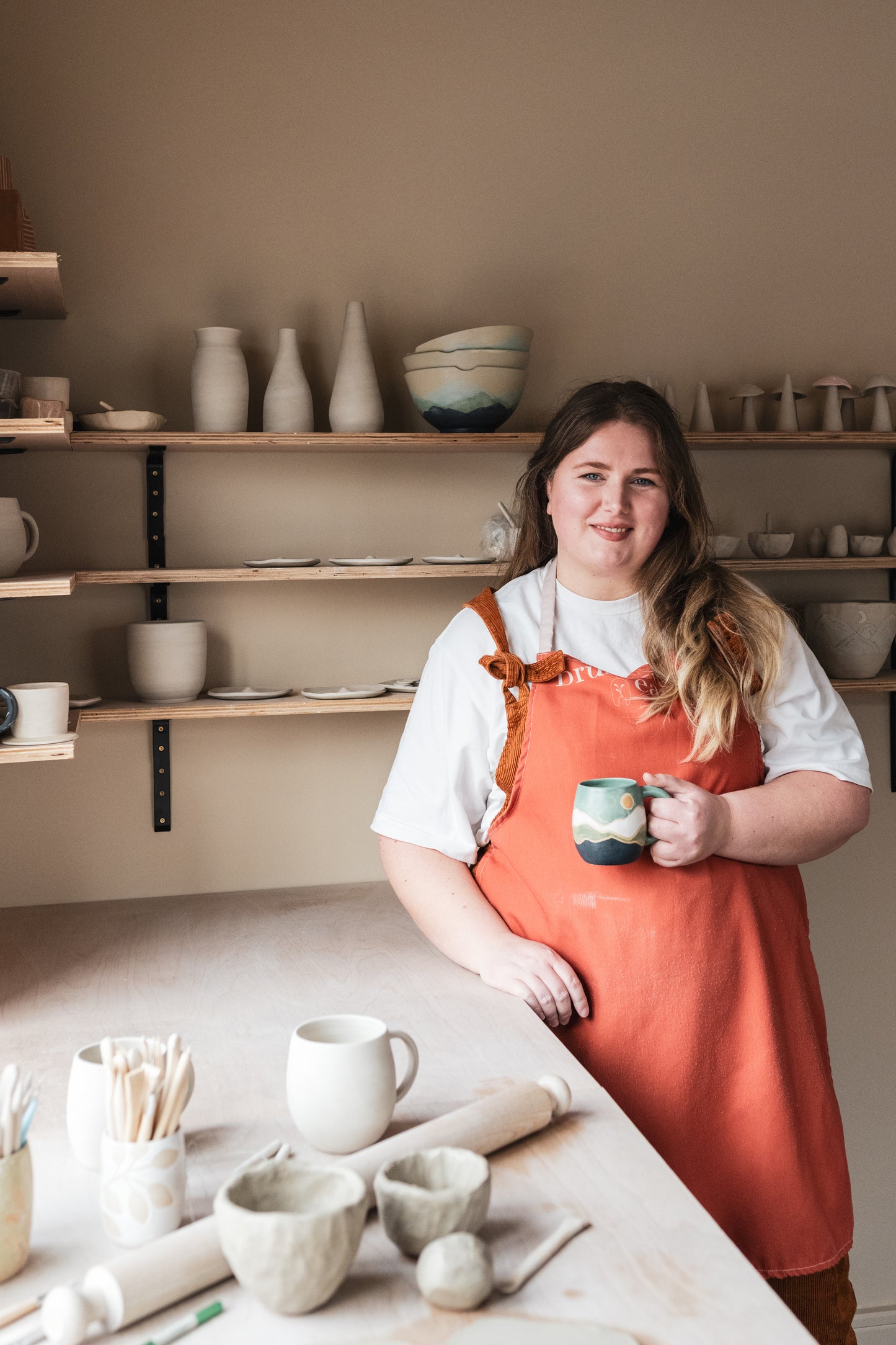 Hand built Curvy Vase Private Workshop