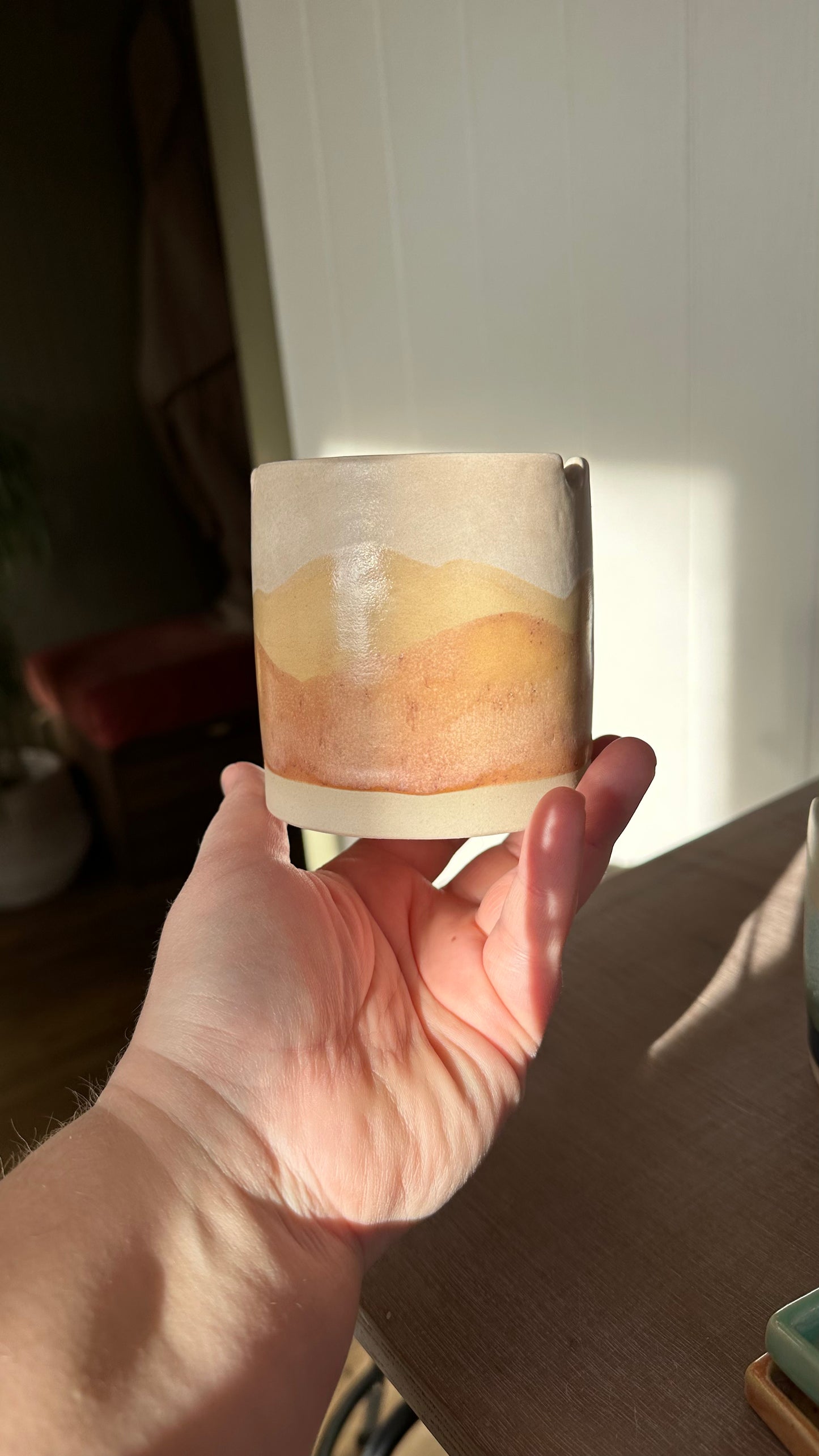 Desert glaze Ceramic Paintbrush Pot