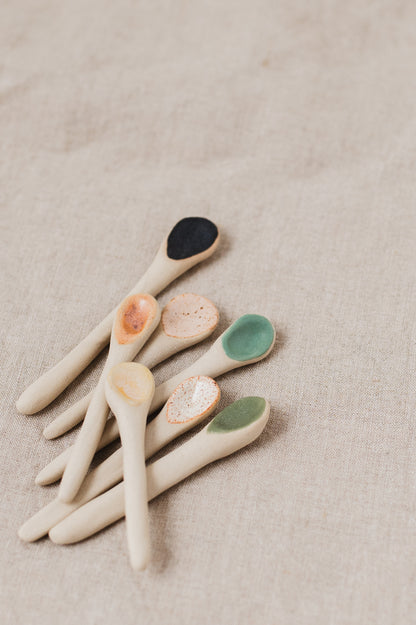 Salt pot and spoon