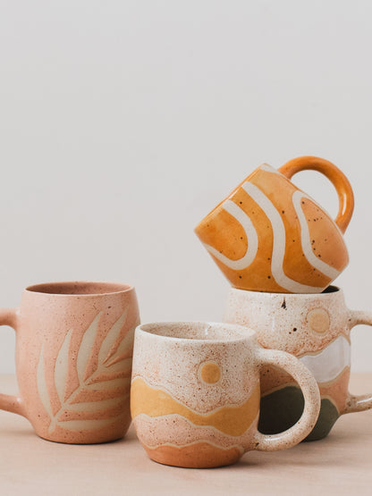 Landscape Mug Pink & Green