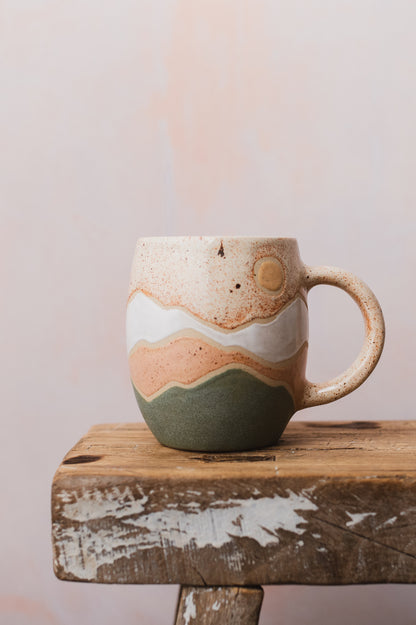 Landscape Mug Pink & Green