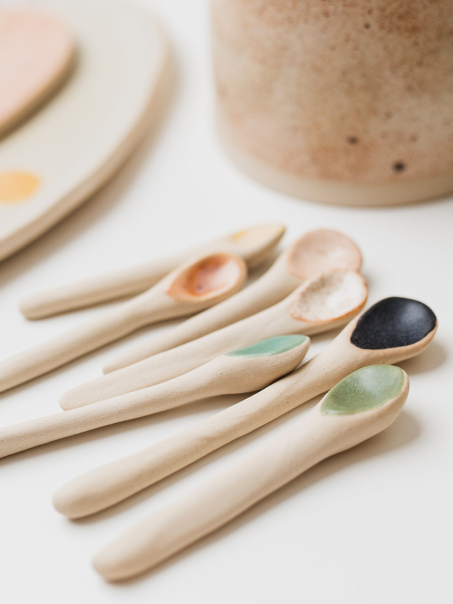 Salt pot and spoon