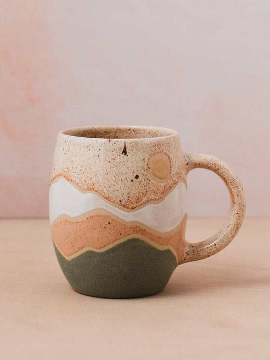 Landscape Mug Pink & Green