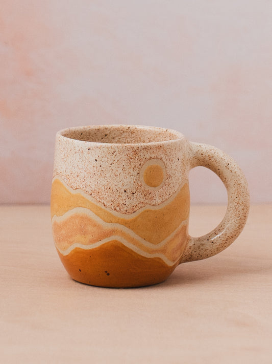 Landscape Mug Pink & Yellow