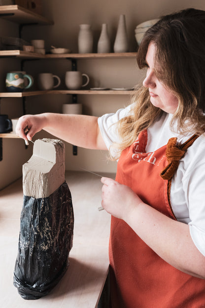 Hand built Curvy Vase Private Workshop
