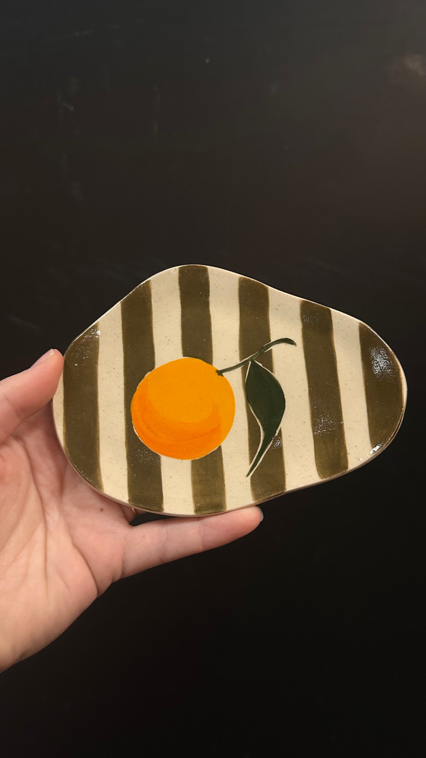 Small Orange Dish